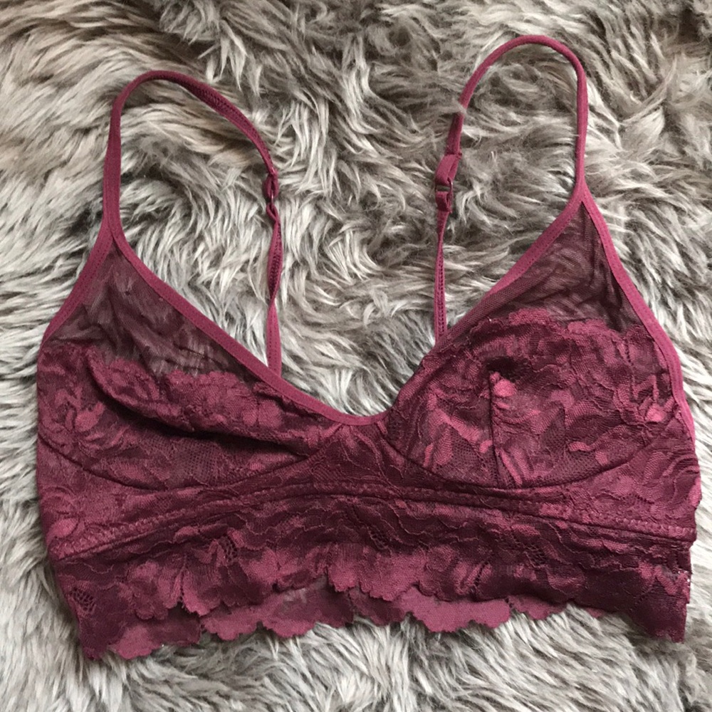 Maroon bralette